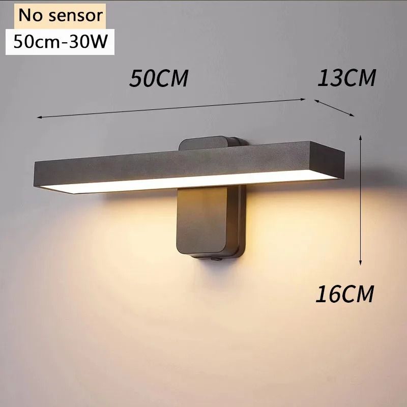 IP65 LED Outdoor Wall Lamp With Motion Sensor Rotatable Porch Light 8