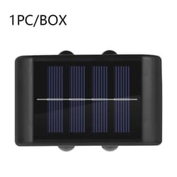 outdoor led solar wall lamp up down waterproof garden fence light