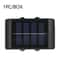 Outdoor LED Solar Wall Lamp Up Down Waterproof Garden Fence Light 0