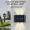 Outdoor LED Solar Wall Lamp Up Down Waterproof Garden Fence Light 4