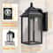 2 Pack Black Outdoor Wall Sconce Lantern For Porch And Garage 5