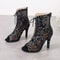 Womens Latin Dance High Heel Sandals Open Toe Ballroom Shoes 7