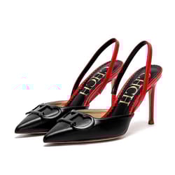 chch sharp point closed toe strappy high heels 9cm