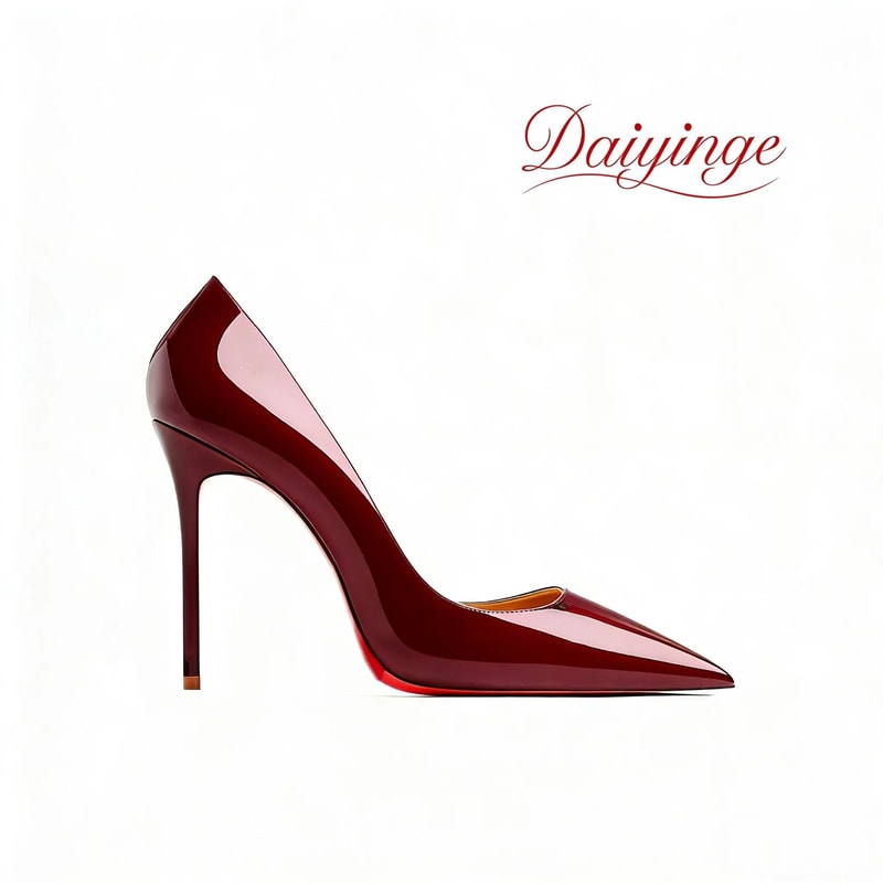 Luxury 12cm Red Bottom Heels Pointed Toe Stiletto Pumps For Party And Wedding 4