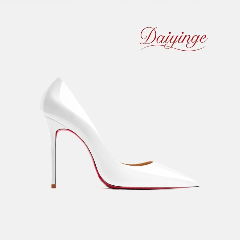 Luxury 12cm Red Bottom Heels Pointed Toe Stiletto Pumps For Party And Wedding 10