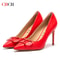 CHCH 9cm Pointed Toe High Heels With Metal Buckle For Party And Carnival 8