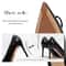 CHCH 9cm Pointed Toe High Heels With Metal Buckle For Party And Carnival 9