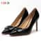 CHCH 9cm Pointed Toe High Heels With Metal Buckle For Party And Carnival 7