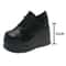 Black Platform Wedge High Heels Fashion Cosplay Street Pumps For Women 5