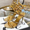 Eilyken Street Style Ankle Strap High Heel Sandals Open Toe Narrow Band 8