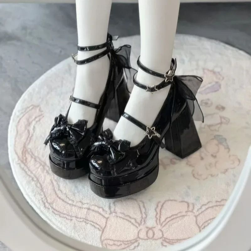 Night Club Platform Lolita High Heel Pumps Fashion Shallow Style 0