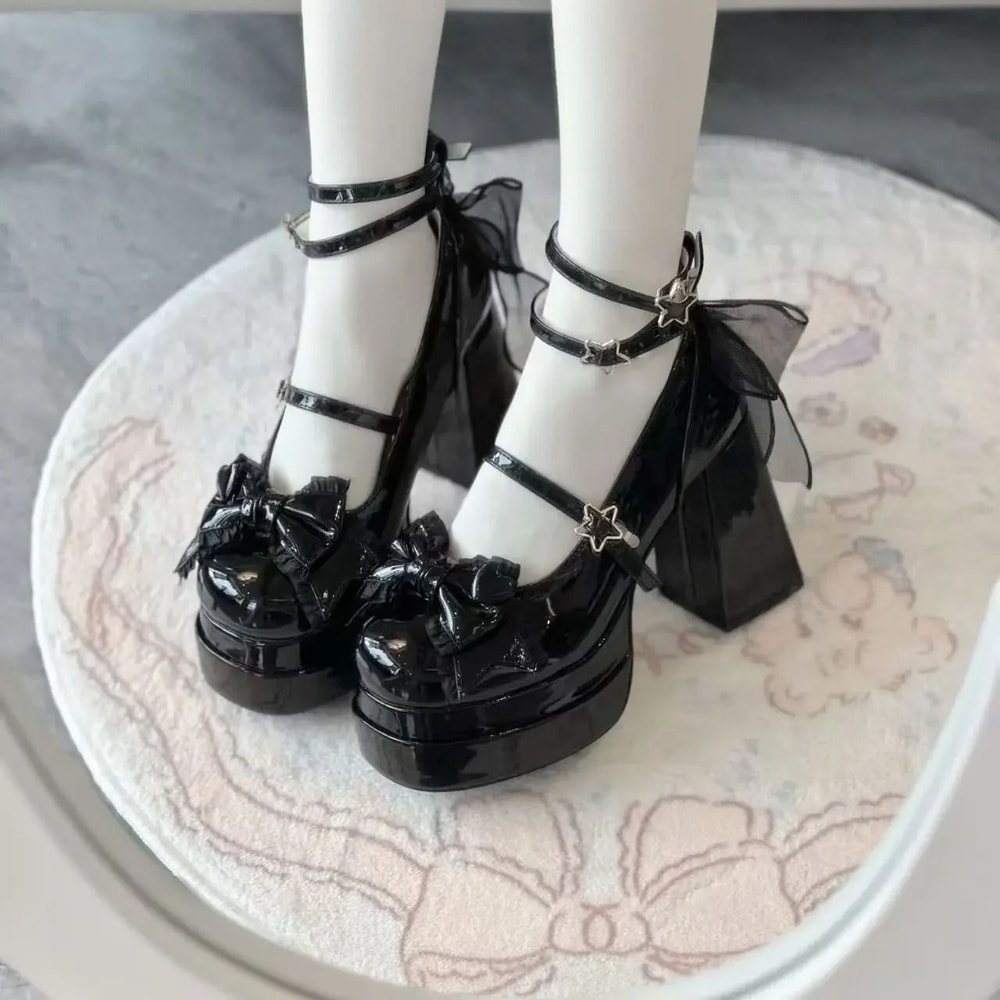 Night Club Platform Lolita High Heel Pumps Fashion Shallow Style 3