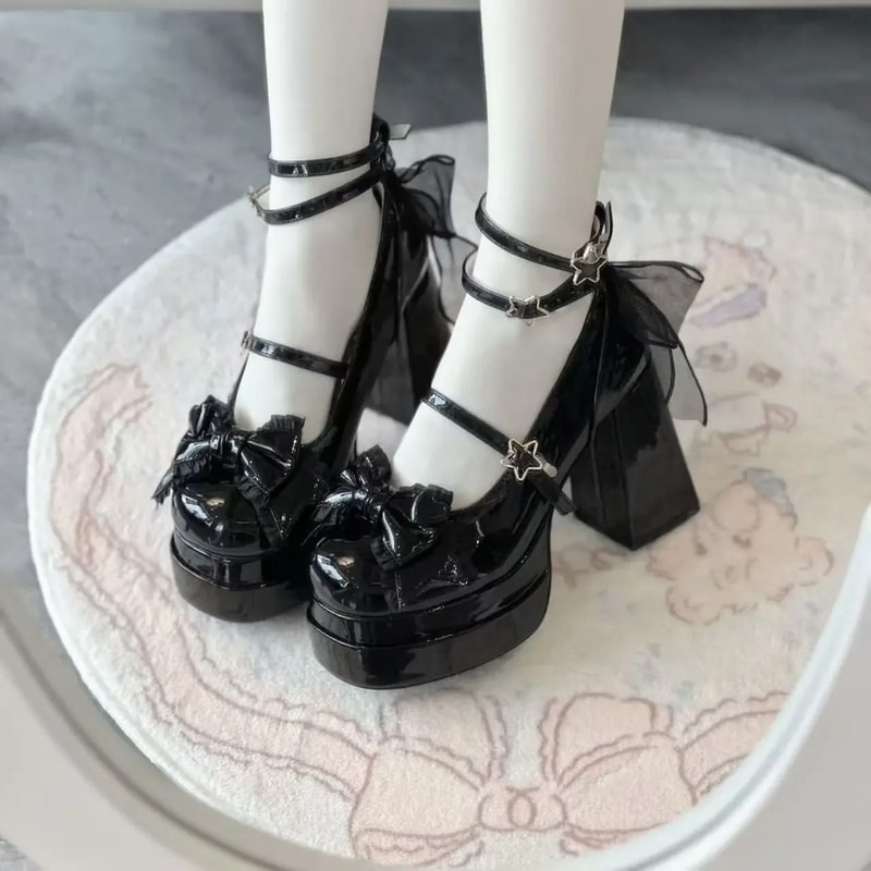 Night Club Platform Lolita High Heel Pumps Fashion Shallow Style 3