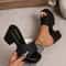 Summer Platform Flip Flop Sandals Open Toe Chunky Heel Minimalist Style 9