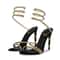 Eilyken Crystal Ankle Strap Stiletto Heels Open Toe Wedding Party Sandals 5