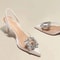Crystal Transparent Pointed Toe High Heels Elegant Banquet Pumps 5