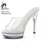 Crystal Transparent Runway Stiletto High Heel Sandals For Women 2