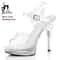 Crystal Transparent Runway Stiletto High Heel Sandals For Women 4