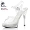 Crystal Transparent Runway Stiletto High Heel Sandals For Women 4