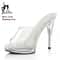 Crystal Transparent Runway Stiletto High Heel Sandals For Women 1