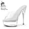 Crystal Transparent Runway Stiletto High Heel Sandals For Women 3