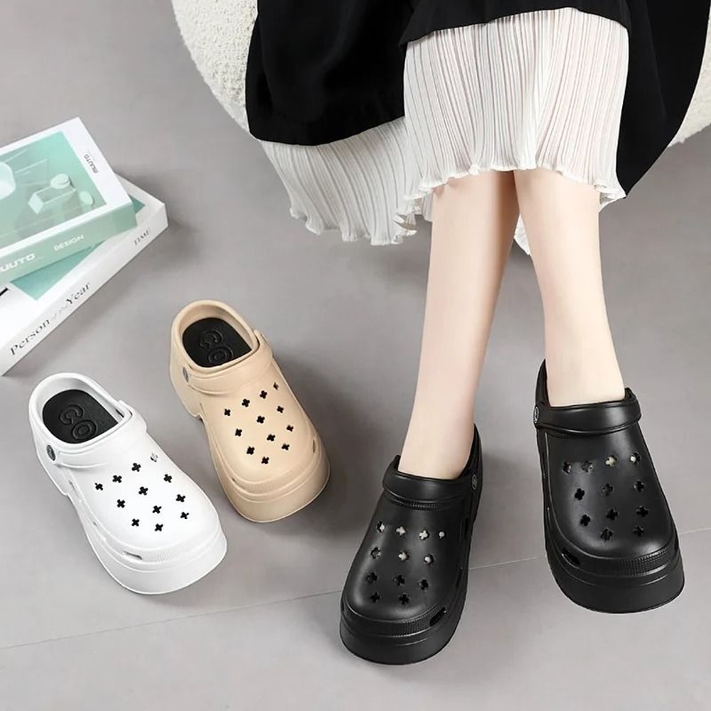 9CM Platform Beach Garden Waterproof Sandals For Women 4