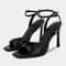 Elegant Square Toe Ankle Strap High Heel Sandals For Women 1