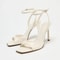 Elegant Square Toe Ankle Strap High Heel Sandals For Women 2