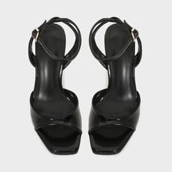 elegant square toe ankle strap high heel sandals for women
