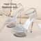 Clear Platform 20CM High Heel Dance Sandals For Women 8