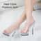 Clear Platform 20CM High Heel Dance Sandals For Women 5