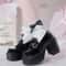 Sweet Heart Buckle Lolita Platform Mary Jane Heels For Women 2