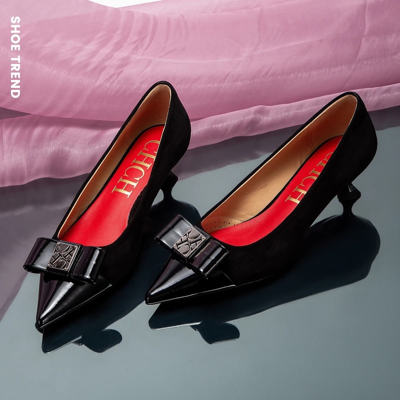 CHCH Black 5CM Low Heel Business Pumps For Women 6