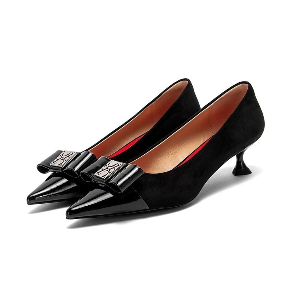 CHCH Black 5CM Low Heel Business Pumps For Women 5