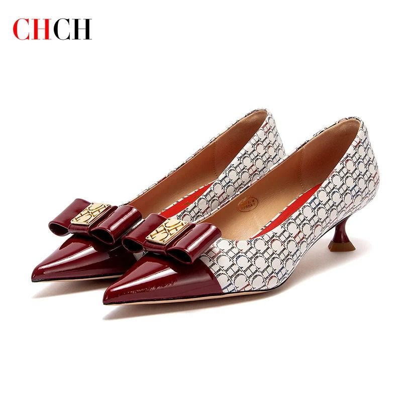 CHCH Black 5CM Low Heel Business Pumps For Women 1