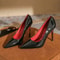Black Red Sole 7CM Pointed Toe Patent Leather Stiletto Heels 2