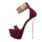 Liyke 16CM Metal Ankle Strap Platform High Heel Sandals For Women 6