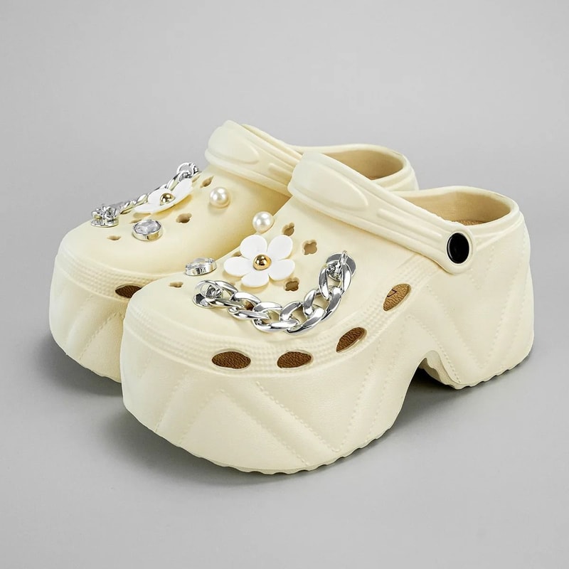 CloudLift 9cm Platform Garden Clogs For Women 13