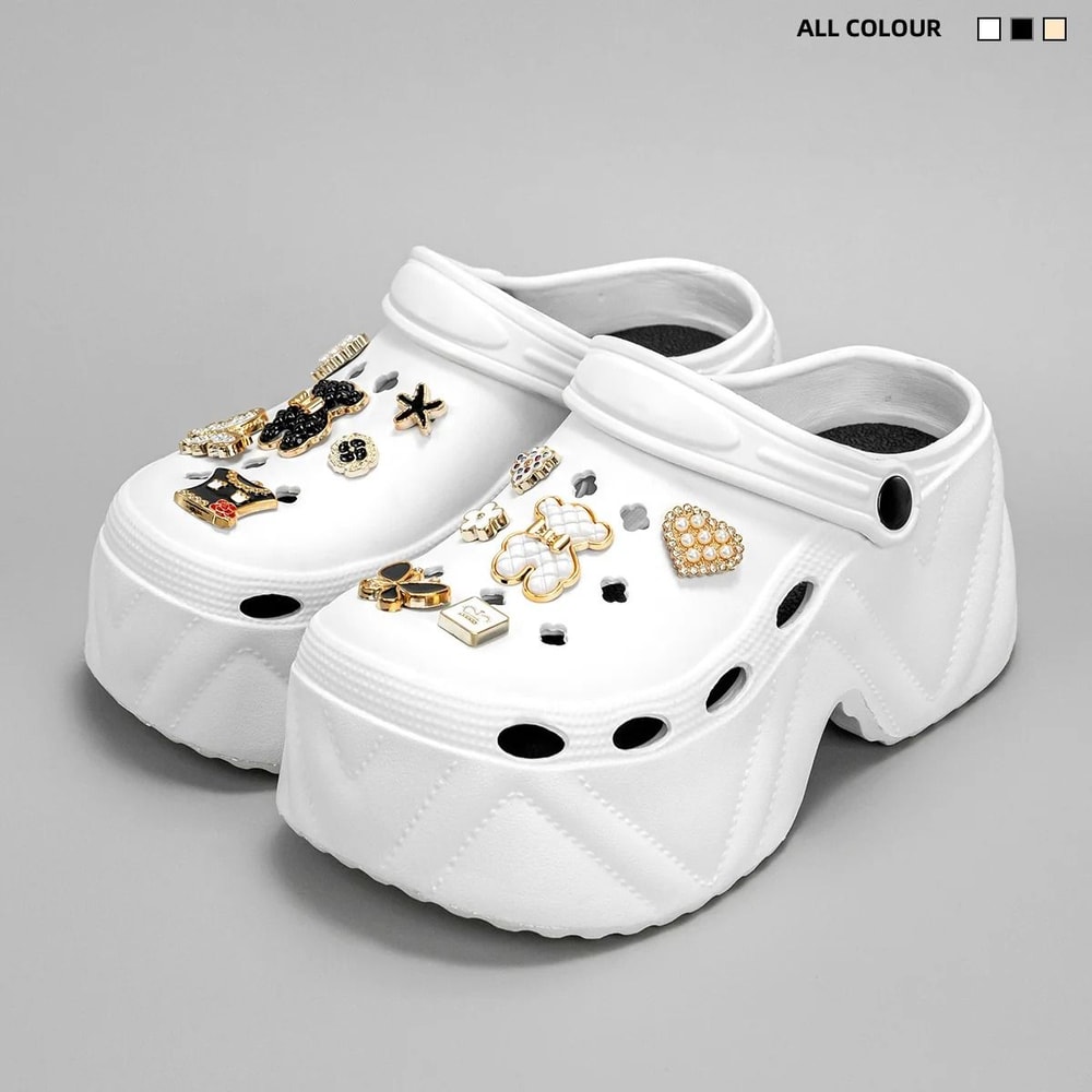 CloudLift 9cm Platform Garden Clogs For Women 9