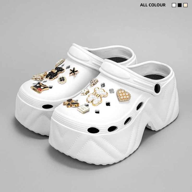 CloudLift 9cm Platform Garden Clogs For Women 9