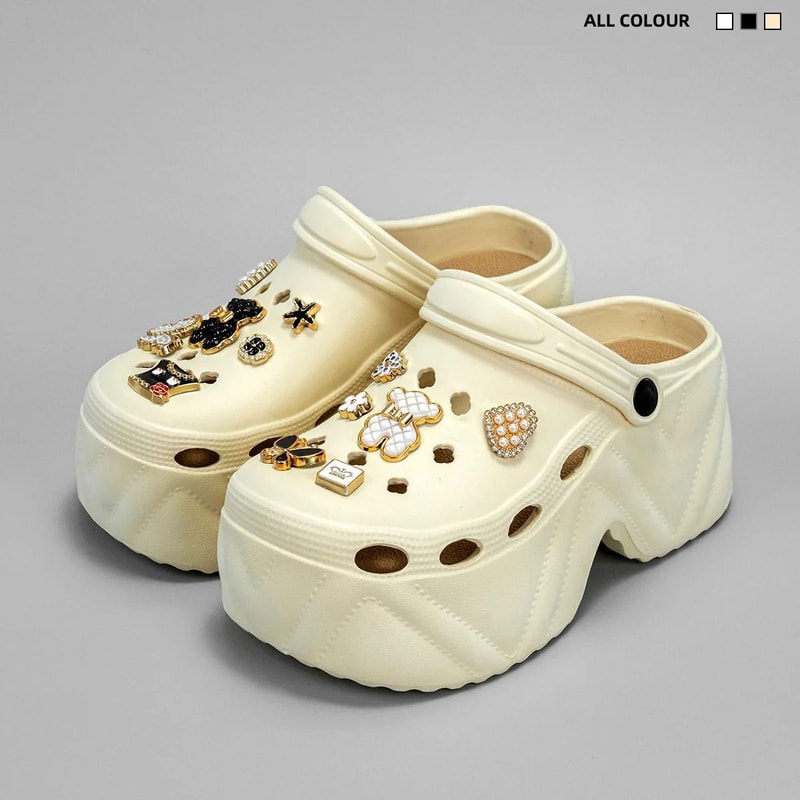 CloudLift 9cm Platform Garden Clogs For Women 16