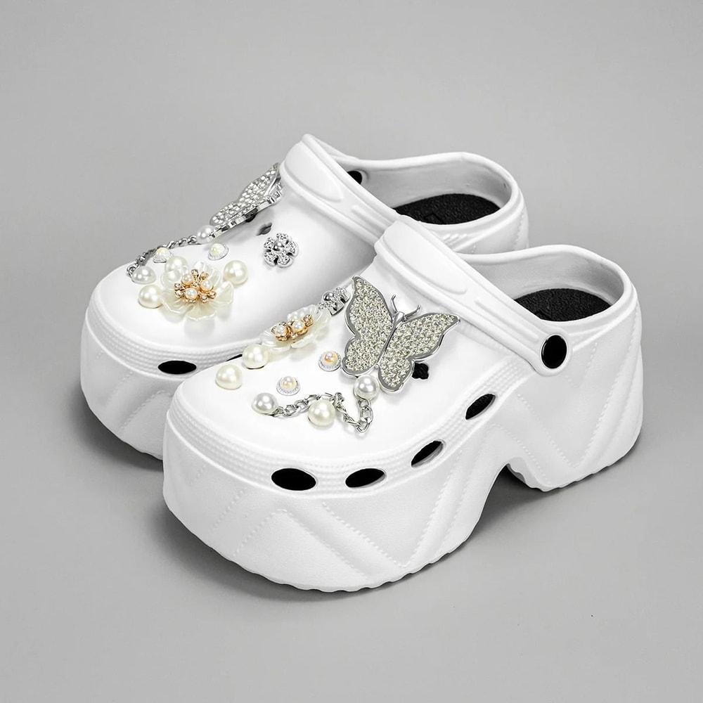 CloudLift 9cm Platform Garden Clogs For Women 12