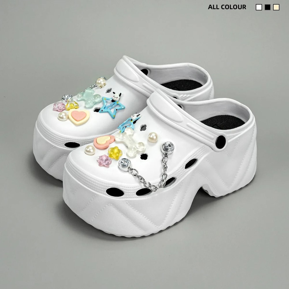 CloudLift 9cm Platform Garden Clogs For Women 10