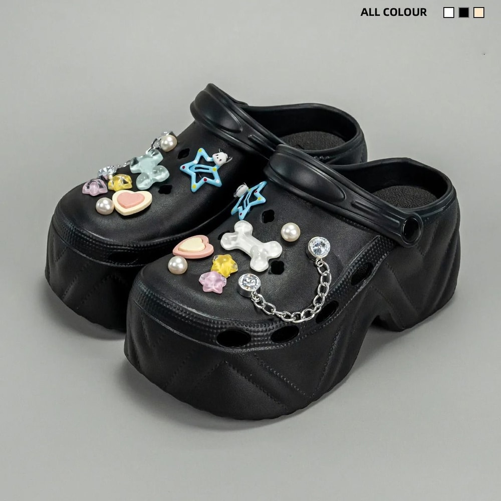 CloudLift 9cm Platform Garden Clogs For Women 3