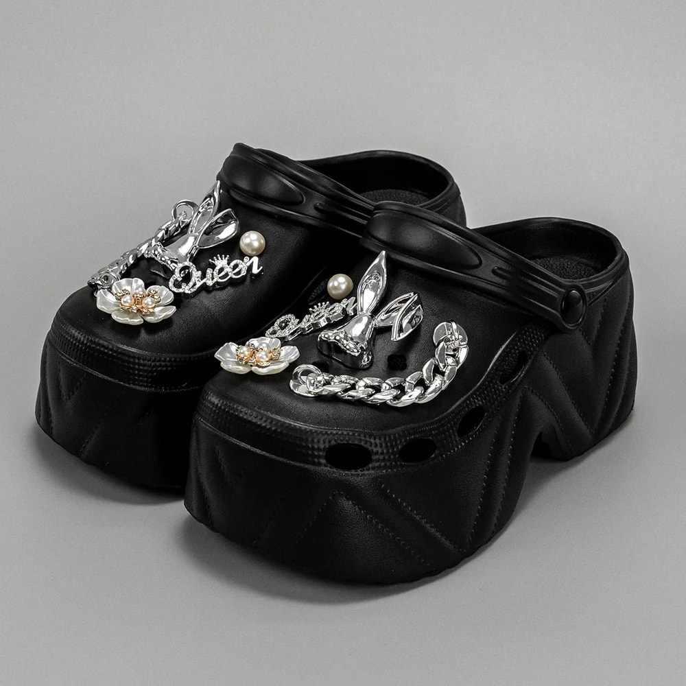 CloudLift 9cm Platform Garden Clogs For Women 6