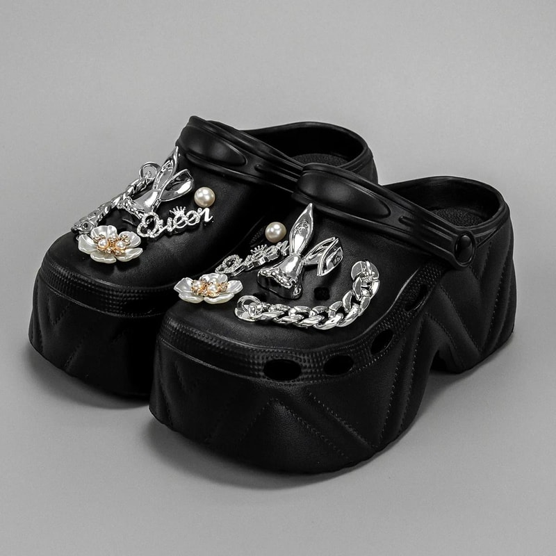 CloudLift 9cm Platform Garden Clogs For Women 6