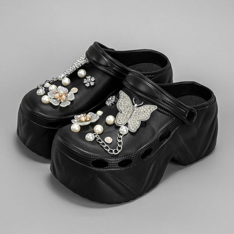 CloudLift 9cm Platform Garden Clogs For Women 5