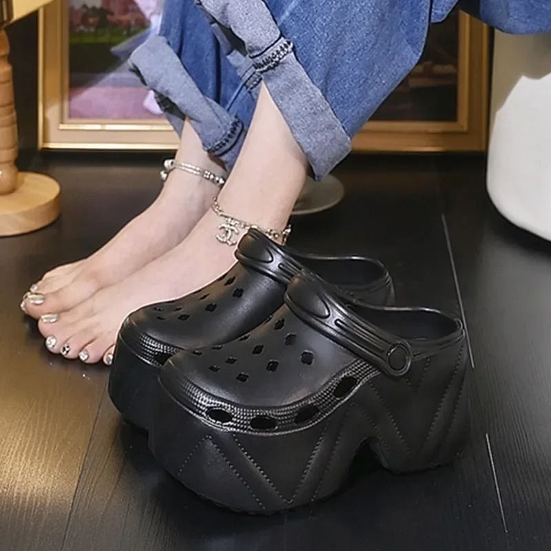 CloudLift 9cm Platform Garden Clogs For Women 19