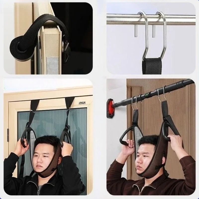 Adjustable Neck Traction Device Cervical Decompression Belt For Home Use 10