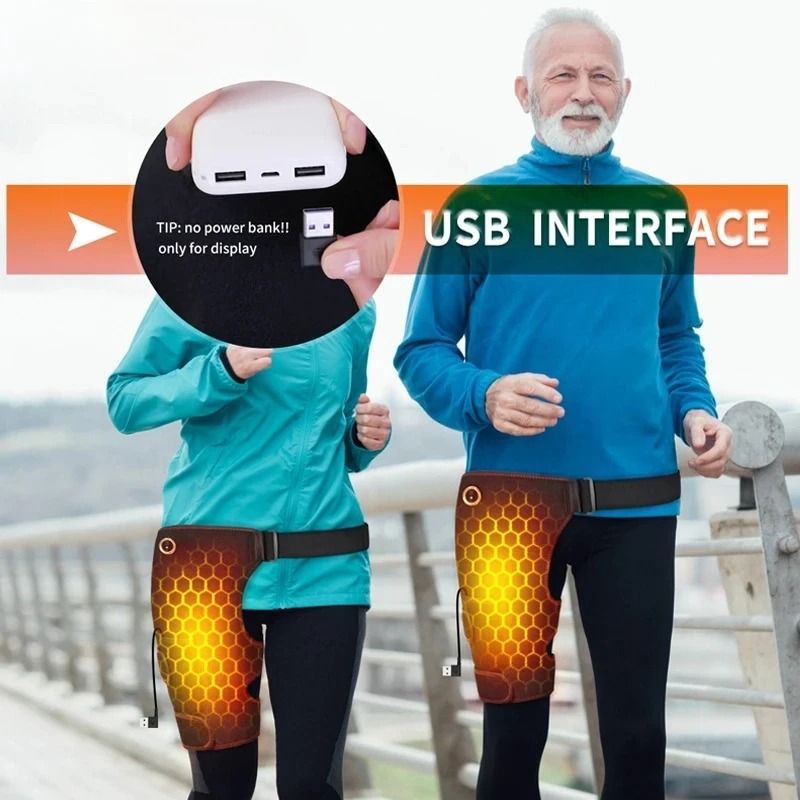 Cordless Heated Hip Brace With Massager For Lower Back And Sciatica Support 5